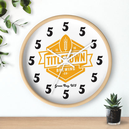 Titletown Brewing Co. 5 O'Clock 10" Wall Clock